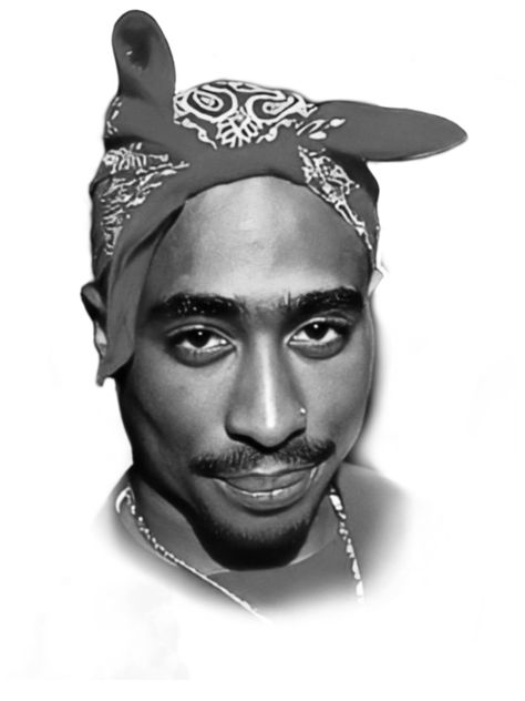 Tupac, Black And White, White, Black