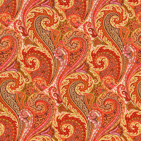 Orange Paisley Fabric - Linen Paisley Upholstery Yardage - Pink Orange - Green Brown - Paisley Decor - Paisley Linen Curtain Material by PopDecorFabrics on Etsy https://www.etsy.com/listing/182058304/orange-paisley-fabric-linen-paisley Curtain Inspiration, Paisley Upholstery, Orange Curtains, Robert Allen Design, Motif Art Deco, Paisley Art, Etsy Prints, Floral Texture, Robert Allen Fabric