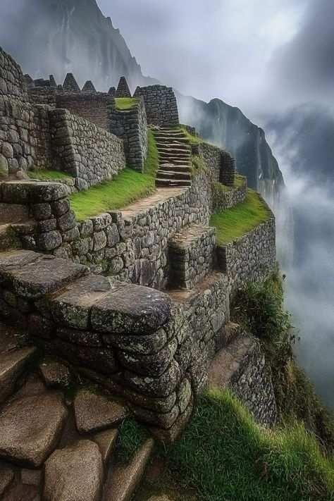 "Uncover the magic of Machu Picchu! 🏞️🌄 Explore this breathtaking Incan city perched high in the Andes, a testament to ancient ingenuity and beauty. 🏰💚 #MachuPicchu #IncaTrail #TravelPeru" Machu Picchu Peru, Inca Trails, Im Leaving, Mysterious Places, Machu Picchu, Peru, The Magic, Travel, Beauty