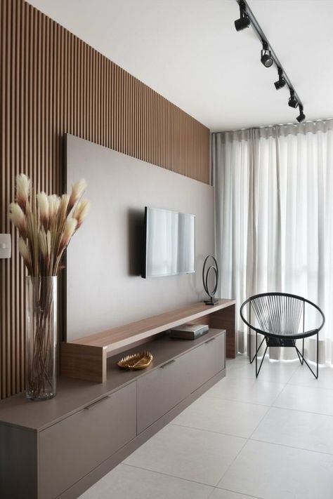 Modern Tv Room, Living Room Tv Unit Designs, Living Room Tv Unit, Living Room Partition, Living Room Partition Design, Room Partition Designs, Living Room Design Decor, Home Design Living Room, Living Room Tv Wall