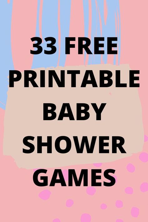 33 Free Printable Baby Shower Games - Fun Party Pop Baby Shower Taboo Game, Baby Shower Games Free Printables, Baby Shower Questions, Fun Shower Games, Baby Shower Quiz, Easy Baby Shower Games, Taboo Game, Free Printable Baby Shower Games, Free Baby Shower Games