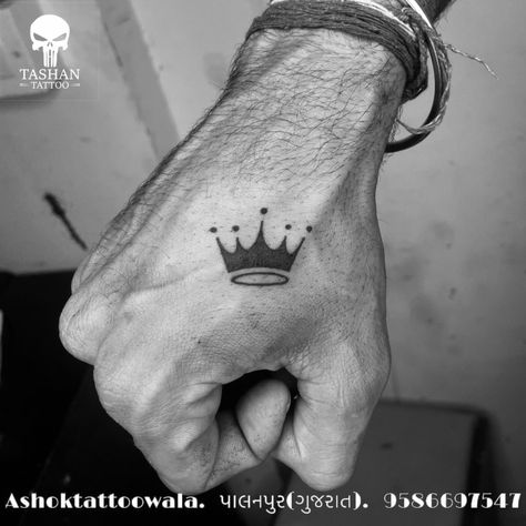 TashanTattoo
AshokTattooWala
S.5.6,Tirupati plaza
Opp. New bus stand
Near gd modi collage
Palanpur (gujrat)
9586697547
9687533310 Crown Tattoo On Hand For Men, Hand Crown Tattoo, Crown Hand Tattoos For Women, Crown Tattoo On Hand, Boys Hand Tattoo, Crown Hand Tattoo, Crown Tattoo Men, King Crown Tattoo, Small Crown Tattoo