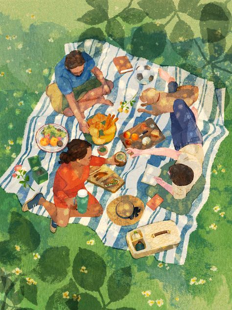 Nature Food, Family Illustration, Love Illustration, Family Art, Nature Illustration, Children's Book Illustration, Cute Illustration, Children Illustration, Book Illustration