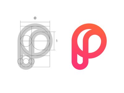 Circle Typography, Single Letter Logo Design, P Monogram, Single Letter Logo, Logo Grid, Logo P, P Logo Design, Logo Generator, Learn Design