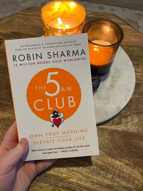 The 5am Club, The 5 Am Club, 5 Am Club, 5am Club, Am Club, Black Canvas Art, Robin Sharma, Books For Self Improvement, 2023 Vision