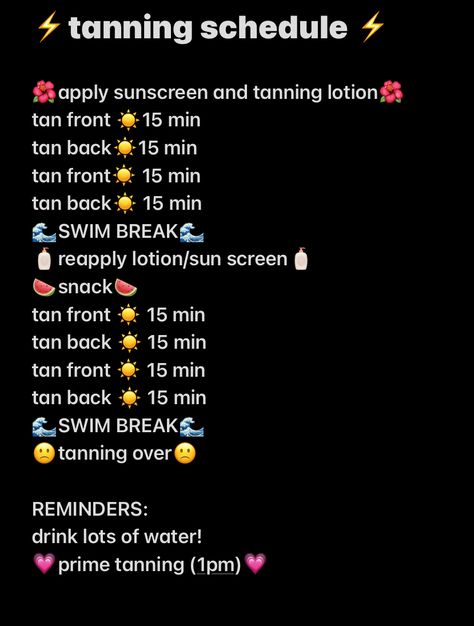 Tanning Lines, Tanning Tips In The Sun, Tanning Schedule, Tan Tips, Tanning Routine, Tanning Skin Care, Beach Tan, Youth Camp, Tanning Tips