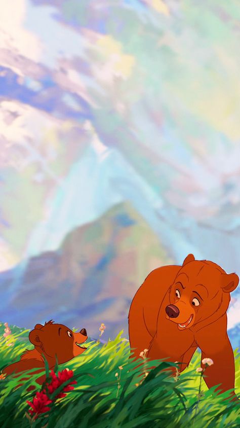 Brother Bear, Disney Background, Disney Collage, Disney Phone Wallpaper, Old Disney, Pinturas Disney, Disney Aesthetic, Cute Disney Wallpaper, Character Wallpaper