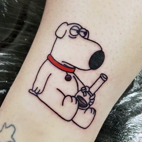 Family Guy Tattoo, Griffin Tattoo, Men's Small Tattoo, Inspiration Tattoo, Tattoo Ideas For Men, Leg Tattoo Men, Cool Tattoos For Guys, Bad Tattoos, Tattoo Style Drawings