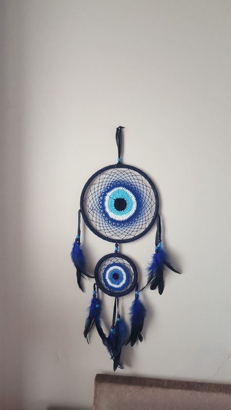 Evil Eye Dream Catcher Tattoo, Evil Eye Dream Catcher, Eye Dream Catcher, Dreams Catcher, Evil Eye Tattoo, Dream Catcher Decor, Evil Eye Art, Small Dream Catcher, Dream Catcher Tattoo