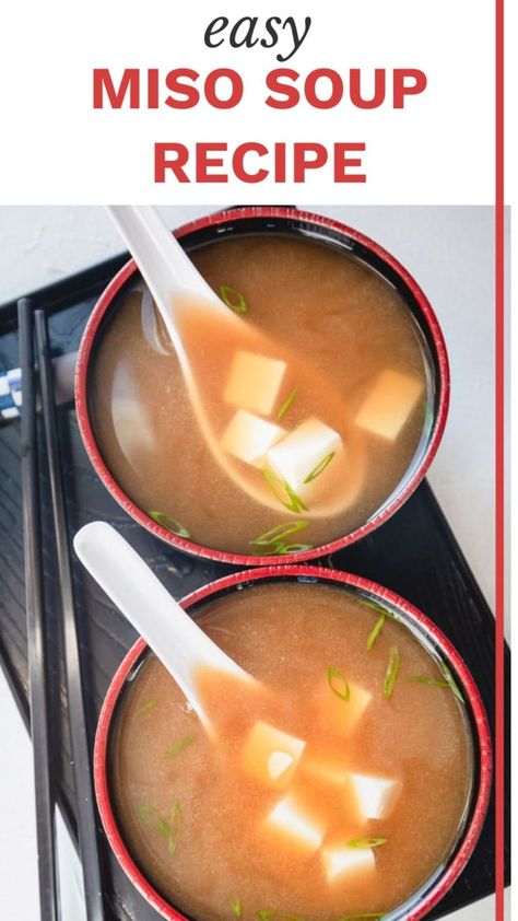 Homemade Miso Soup, Miso Soup Recipe Easy, Miso Paste Recipes, Tofu Miso Soup, Homemade Miso, Chinese Soup Recipes, Miso Recipe, Miso Soup Recipe, Miso Chicken