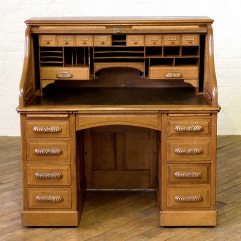 http://www.sellingantiques.co.uk/475527/edwardian-oak-roll-top-desk/ Antique Desks, Roll Top Desk, Old Desks, Antique Desk, Roll Top, Limited Editions, Corner Desk, Rolls, Woodworking