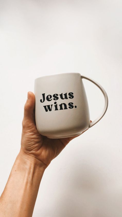 mug, christian, moody, photography, matte mugs, inspirational mugs, Christmas gifts, gift ideas, diy, graphic design, beige, cream, ivory, Jesus wins, Coffee Bean Art, Business Campaign, Mug Printing, Humble Abode, Fun Cup, Summer Wallpaper, Coffee Love, Christian Gifts, Original Designs