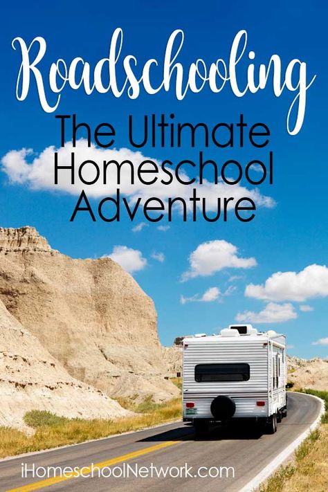 Homeschooling While Traveling, Homeschooling In An Rv, Rv Homeschooling Organization, Roadschooling Ideas, Rv Homeschooling, Travel Homeschool, Road Schooling, Homeschool Methods, Homeschool Travel