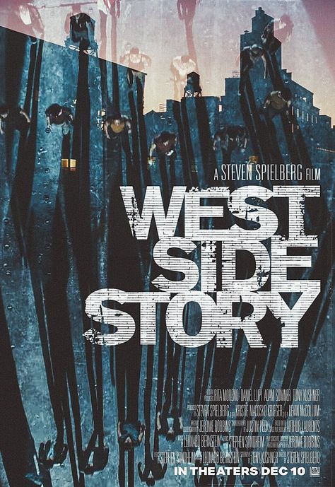 #westsidestory Fantastic Movie posters #SciFi movie posters #Horror movie posters #Action movie posters #Drama movie posters #Fantasy movie posters #Animation movie Posters West Side Story Poster, West Side Story 2021, Broadway Musicals Posters, West Side Story Movie, Steven Spielberg Movies, Sound Of Music Movie, Jerome Robbins, Ansel Elgort, Rita Moreno