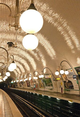 Cité Metro Station, Paris. Nice hallway art for home:) I need to start executing all these ideas lol Metro Paris, Hallway Art, Paris Metro, Beautiful Paris, Subway Station, I Love Paris, Living In Paris, Paris Photo, Metro Station