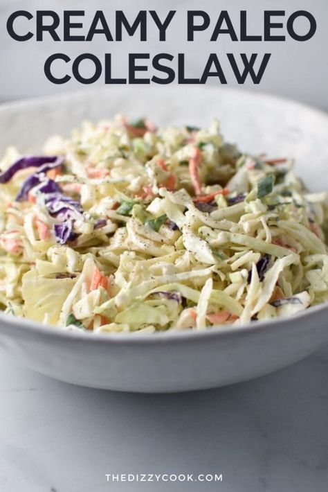 Paleo Slaw Recipes, Whole 30 Slaw Recipes, Whole 30 Coleslaw Recipe, Paleo Coleslaw Recipe, Aip Coleslaw Recipe, No Sugar Coleslaw Recipe, Whole 30 Coleslaw, Aip Coleslaw, Paleo Slaw