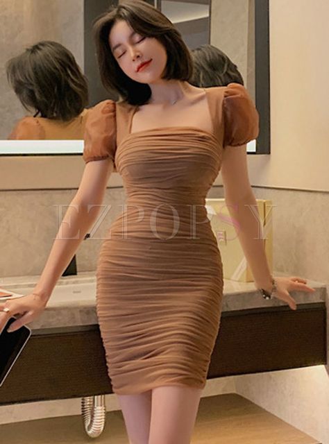 Top Trendy & Sexy Fashion Wear Bodycon Dress For Women/Girls Cute Bodycon Dresses Parties, Shoulderless Bodycon Dress, Trendy Dresses Bodycon, Latest Bodycon Dresses, Bodycon Dress From Meesho, Body Corns Dress, Birthday One Piece Dress, Bodycon Strap Dress, Trendy Bodycon Dresses