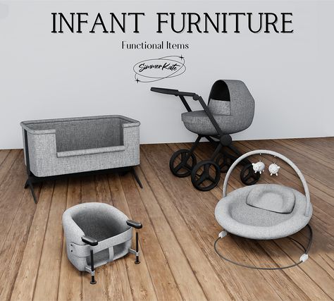 Infant Furniture, bouncer highchair pram stroller crib bassinet thesims4 ts4 ts4cc ccfinds the sims 4 thesims4cc functional baby toddler bedroom nursery Sims 4 Infant Seat Cc, Sims 4 Functional Bassinet, Functional Items Sims 4 Cc, Stroller Cc Sims 4, Sims 4 Infant Cribs Cc, Sims 4 Cc Infant Highchair, Sims 4 Cc Functional Stroller, Sims 4 Baby Cribs Functional Cc, Functional Crib Sims 4 Cc