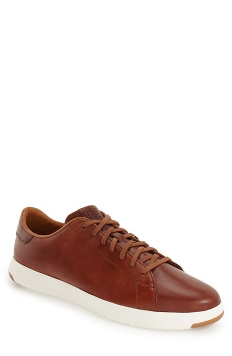 Cole Haan GrandPro Tennis Sneaker (Men) (Nordstrom Exclusive) Comfortable Mens Shoes, Vintage Tennis, Tennis Sneakers, Hijab Chic, Cole Haan Men, Sneaker Men, Shoes Brown, Mens Fashion Shoes, Sport Sneakers