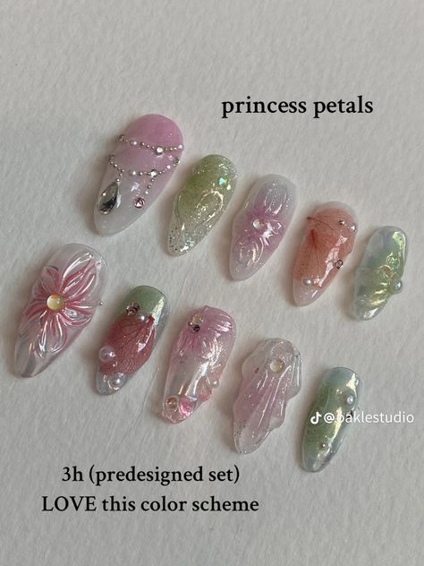 Matcha Strawberry Nails, Strawberry Matcha Nails, Matcha Nails, Fairy Nail Art, Coquette Tiktok, Cutesy Nails, Aesthetic Princess, Fashion Coquette, Nails Fashion