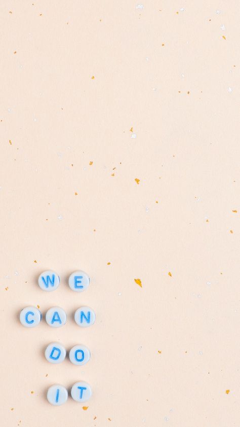 We Can Do It Wallpaper, Bead Wallpaper, Pastel Wallpaper Iphone, Women History Month Bulletin Board, Bead Letters, Word Typography, Pastel Backgrounds, You Can Do It Quotes, Message Wallpaper