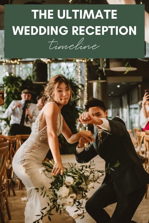 Reception Must Haves Wedding, Wedding Day Timeline 1 Pm Ceremony, Wedding Reception Traditions, How To Plan A Wedding Reception, Reception Schedule Timeline, Wedding Reception Timeline Detailed, Wedding Reception Schedule Timeline, Wedding Reception Timeline Events, Minimalist Wedding Stage