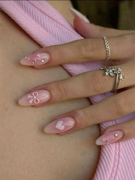 Girly Acrylic Nails, Summery Nails, Casual Nails, Pretty Gel Nails, Classy Acrylic Nails, Soft Nails, Nagel Inspo, Cat Kuku, Minimalist Nails