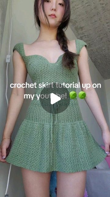 Skirt Tutorial, Crochet Set, Crochet Skirt, April 19, Flared Skirt, Me When, Flare Skirt, Hand Sewing, Sewing