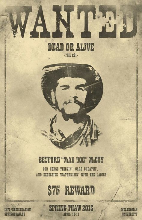 Wanted poster Old West Outlaws, Wild West Outlaws, Old West Photos, Cowboy Posters, Western Posters, Wanted Poster, Wilde Westen, American Frontier, Western Parties