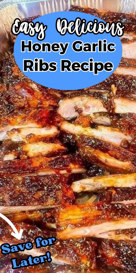 Honey Garlic Ribs Honey Barbecue Ribs, Honey Garlic Sauce For Ribs, Honey Garlic Rib Sauce, Honey Garlic Ribs Recipe, Rib Flavor Ideas, Honey Glazed Ribs, Honey Garlic Ribs Slow Cooker, Hot Honey Ribs, Honey Garlic Ribs Oven