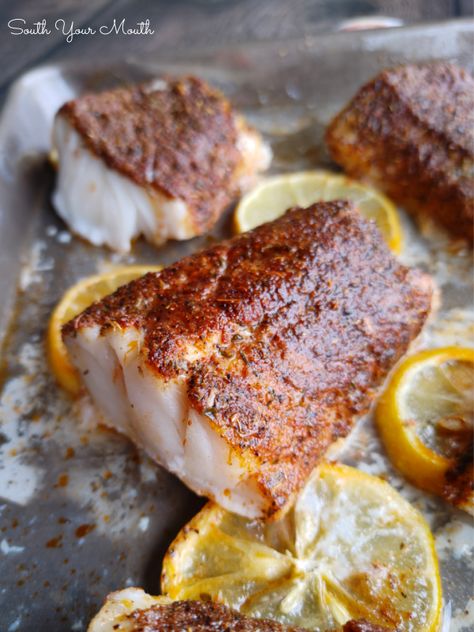 Blackened Haddock Recipes, Baked Blackened Cod, Fish Recipe Ideas, Blackening Seasoning Recipe, Fish Recipes For Dinner, Cod Fish Recipe, Cleanse Foods, Cod Fish Recipes Baked, How To Cook Cod