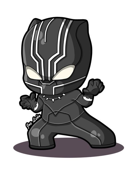 black Panther by JoeLeon on DeviantArt Cute Black Panther, Marvel Cartoon Drawings, Panther Drawing, Black Panther Drawing, Drawing Marvel, Baby Marvel, Avengers Drawings, Panthers Logo, Chibi Marvel