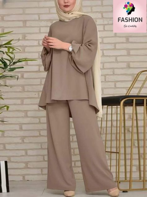 Hijab Suit Outfit, Islamic Wear, Fashion Outfits Modest, Simple Dress Casual, Modest Casual, Clothing Pattern Design, Co Ords Outfits, Sets Outfit, Modest Casual Outfits