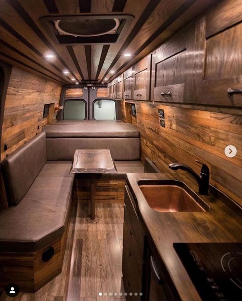 Bus Living, Sprinter Van Conversion, Van Conversion Interior, Caravan Interior, Build A Camper Van, Van Life Diy, Build A Camper, Campervan Interior, Camper Makeover