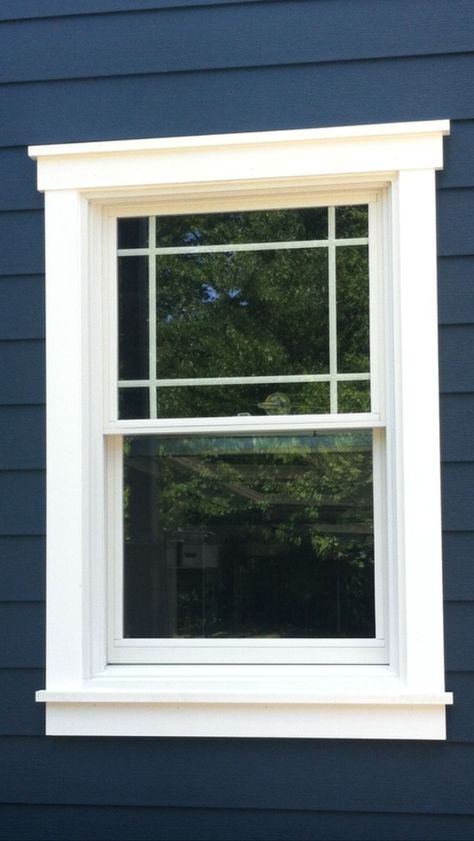 Exterior Window Trim Ideas, Exterior Window Trim, Craftsman Window, Craftsman Window Trim, Exterior Window, House Trim, Craftsman Exterior, Interior Windows, House Siding