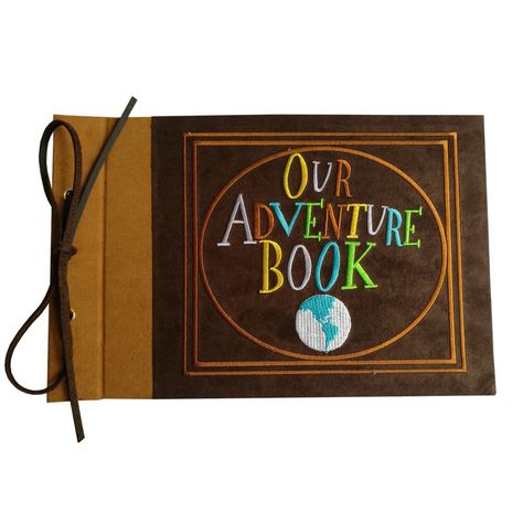 LINKEDWIN Embroidered Our Adventure Book, Suede Hardcover Scrapbook, 11.6 x 7.5 inch, 80 pages, Light Brown Pages *** Details can be found by clicking on the image. (This is an affiliate link) Anniversary Photo Album, Our Adventure Book, Anniversary Photo, Best Valentine's Day Gifts, Travel Theme Wedding, Book Photo, Asheville Wedding, Photo Album Scrapbooking, Diy Gifts For Boyfriend