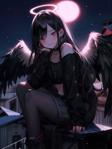 Pic Anime, Animes Emo, Anime Goth, Cool Pokemon Wallpapers, All Anime Characters, Whatsapp Wallpaper Cute, Images Kawaii, Ange Demon, The Best Anime