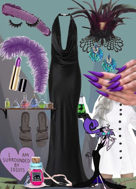 Yzma outfit ideas | #disney #disneycharacter #disneyvillain #yzma Yzma Inspired Outfit, Yzma Costume Makeup, Yzma Halloween Costume, Yzma Disney Aesthetic, Kronk And Yzma Costume, Yzma Costume Diy, Yzma Makeup, Emporers New Groove Costume, Yzma Emperors New Groove Costume