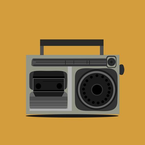 Retro Radio Vector Illustration by Kristine Mae Millano Radio Illustration, Retro Radio, Vector Illustration, Illustrations