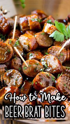 Brat Bites, Bratwurst Dinner, Beer Brats Recipe, Beer Brat, Brats Recipes, Bratwurst Recipes, Beer Brats, Oktoberfest Food, Octoberfest Food