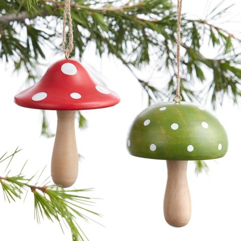 Camp Christmas, Spotted Mushroom, Mushroom Beads, Mushroom Ornaments, Mushroom Crafts, Unique Christmas Ornaments, Gift Kit, Handmade Christmas Ornaments, Christmas Decorations Ornaments