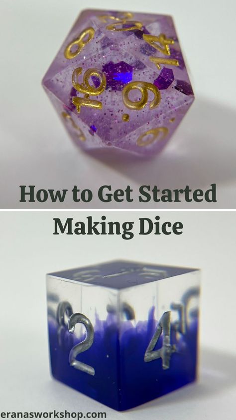 Liquid Core Dice Diy, How To Make Dnd Dice, Dnd Dice Storage, How To Make Resin Dice, Dice Making Diy, Resin Dice Making, Fantasy Crafts Diy, Resin Dnd Dice Diy, D D Dice