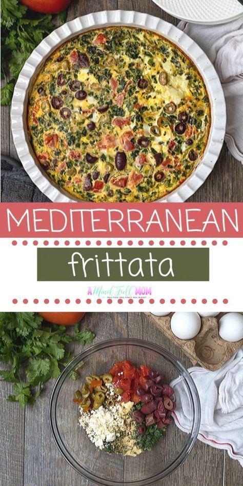 Mediterranean Frittata, Egg And Grapefruit Diet, Egg Frittata, The Egg Diet, Mediterranean Breakfast, Mediterranean Diet Recipes Dinners, Spinach Frittata, Egg Diet Plan, Mediterranean Diet Meal Plan