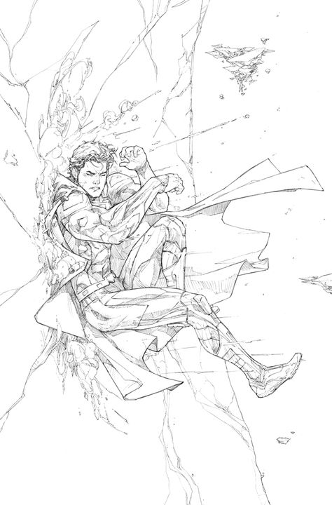 Superman by Kenneth Rocafort Kenneth Rocafort, Drawing Superheroes, Comic Book Artwork, Comics Marvel, Comic Book Artists, Comic Illustration, Artist Style, Male Art, Next Chapter