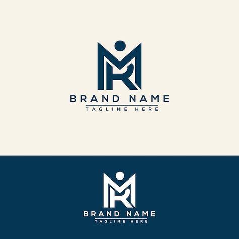 Mr logo design template vector graphic b... | Premium Vector #Freepik #vector #mr-logo #rm #mr #rm-logo Premium Logo Design Ideas, Mr Logo Design Letter, Mr Logo Design, Mo Logo Design, Mr Logo, Rm Logo, Premium Stationery, Mb Logo, Premium Logo Design