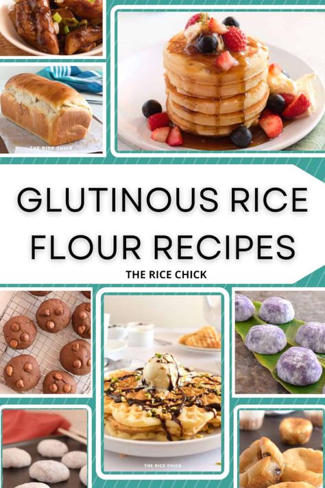 Recipe With Glutinous Rice Flour, Recipes With Rice Flour, Glutinous Rice Flour Recipes, Rice Flour Muffins, Sweet Rice Flour Recipe, Recipes Using Rice Flour, Mochi Waffle Recipe, Rice Flour Cookies, Recipes With Rice