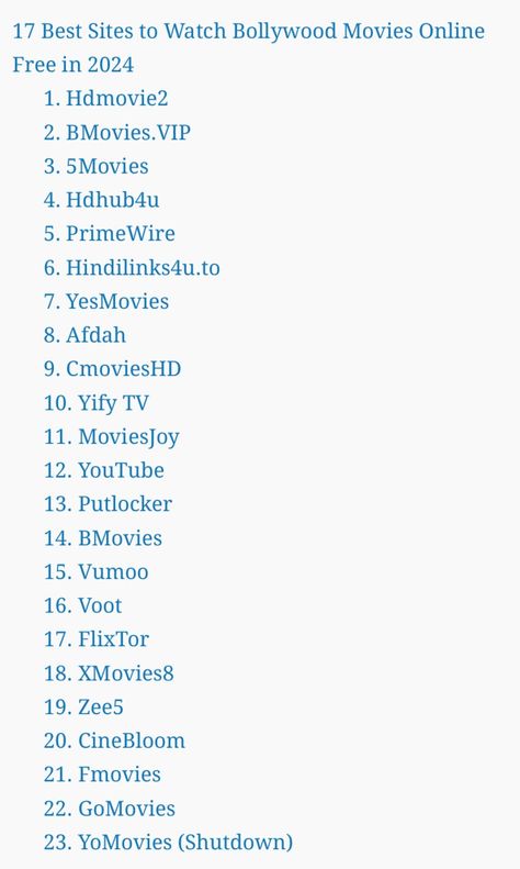 Apps To Watch Bollywood Movies For Free, Websites For Bollywood Movies, Free Websites To Watch Tv Shows, Websites To Pirate Movies, Sites To Watch Hindi Movies, Bollywood Movies Website Free, Best Movie List To Watch, Hindi Movies Free Website, Websites To Watch Harry Potter Movies For Free