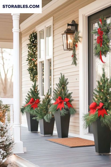 Ready to make your porch festive? Explore our guide on how to decorate a front porch for Christmas with stunning Outside Porch Christmas Decor Ideas. From classic red and green to modern metallics, find the perfect style for your home. How do you personalize your holiday porch decor? Comment below! #ChristmasDecor #FrontPorch #HolidayStyle #storables Christmas Coffee Table Decor, Outdoor Christmas Planters, Christmas Planters, Porch Christmas Decor Ideas, Porch Christmas Decor, Christmas Front Porch, Christmas Themes Decorations, Christmas Porch Decor, Indoor Christmas Decorations