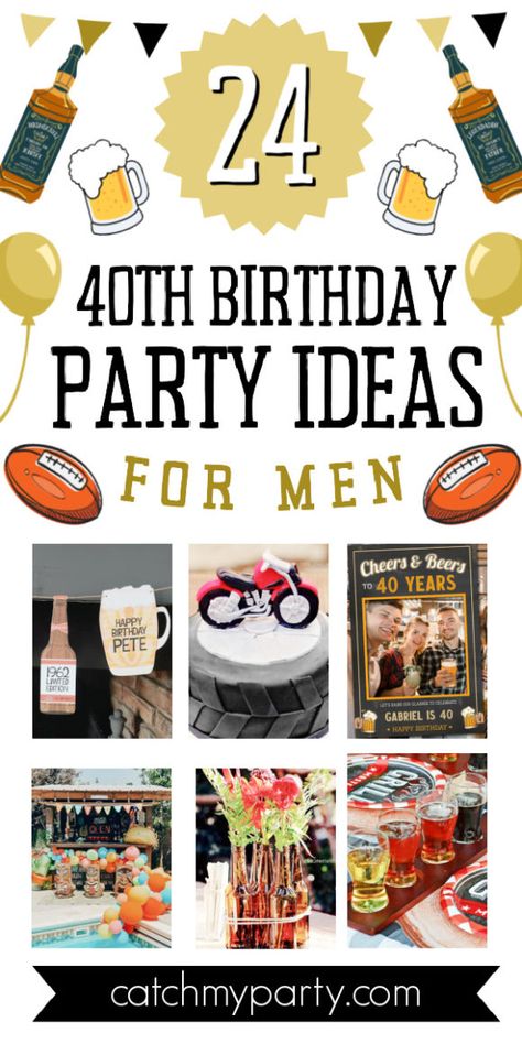 40th Birthday Theme For Men, Men 40th Birthday Ideas, 40th Birthday Ideas For Men, 40th Birthday Party Men, 40th Birthday Centerpieces, Birthday Party Ideas For Men, 40th Birthday Party Ideas, 40th Birthday Party Themes, 40th Birthday Cupcakes