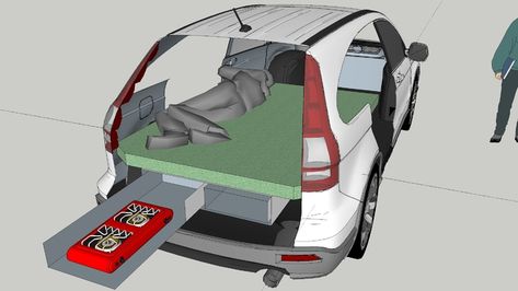 Honda Crv Camping, Crv Camping, Crv Camper, Honda Crv Accessories, Camping Inside, Suv Camper, Car Tent Camping, Suv Camping, Camping Box